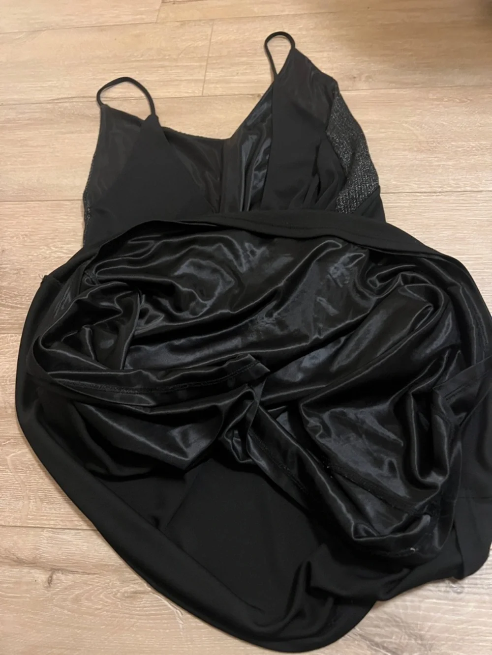 Zara Black Dress with Shimmering Bodice - Picture 5 of 7